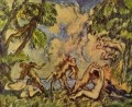 Bacanal La batalla del amor Paul Cezanne